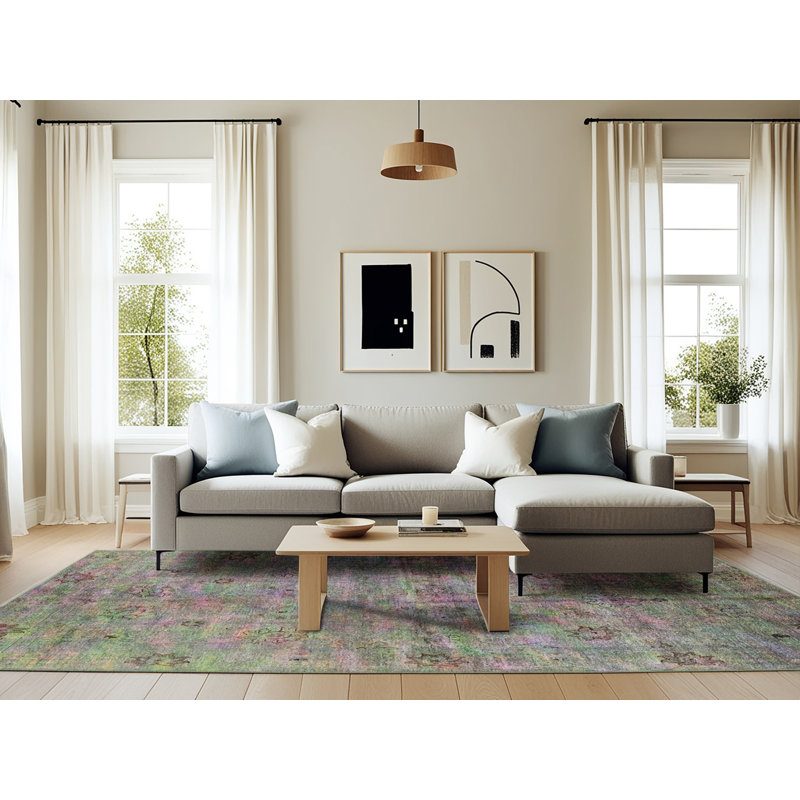 Oriental Indoor Rug, Rectangle 6' x 9'