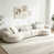 Chenille blanc cassé