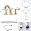 2-handle Bathroom Faucet with Drain Assembly-91959718
