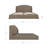 Rochefort King Storage Bed Brown-242238480-242238482