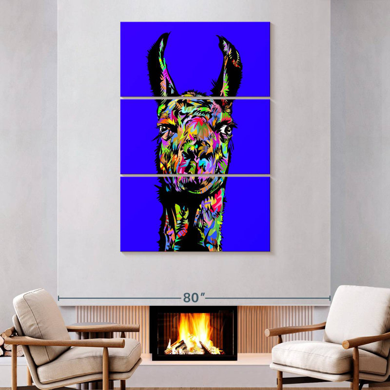 Brampt Llama 2021, 74'' H x 48'' W