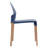 Grey Blue 4 - Pack Chairs For Indoor Use, Red Oak Wood Legs With Natural Grain, Industrial Grade Polypropylene Seat Featuring Waterproof And Scratch Proof Features, Commercial Strength Support, Floor