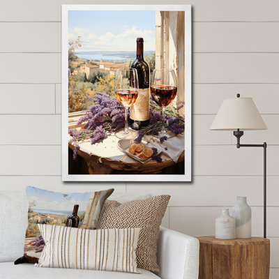 «Mauve Winerys Wine Lavender Breeze Blooms I», art mural vin