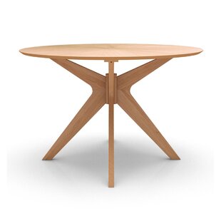 Modrest Miami Modern Natural Oak Round Extendable Dining Table - KFROOMS