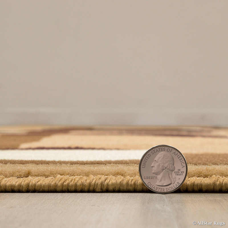Geometric Indoor Rug, Rectangle 5' x 7'