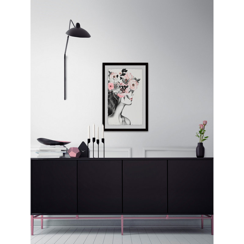 «Pink Lips II», impression encadrée, H 30 po x l 20 po x P 1,5 po