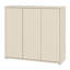 Chadwic Modern 3-door shoe cabinet, engineered wood, terrakotta, 109.2 cm W x 99.1 cm H x 34.9 cm D-124889388