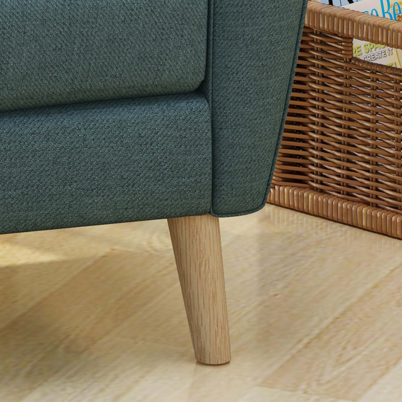 Fauteuil club Mid Century, Bleu
