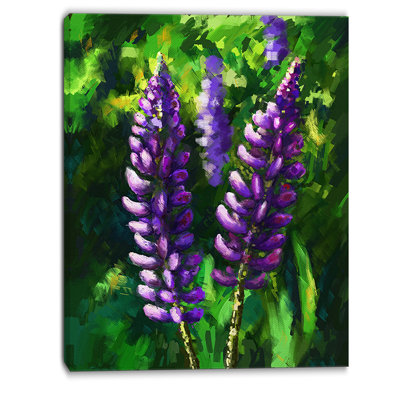 « lupin floral », reproduction d’art sur toile tendue