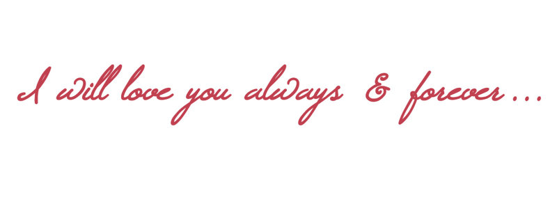 Décalcomanie murale "i love you", Rouge Dahlia, H 3,5 po x l 30 po x P 0,01 po
