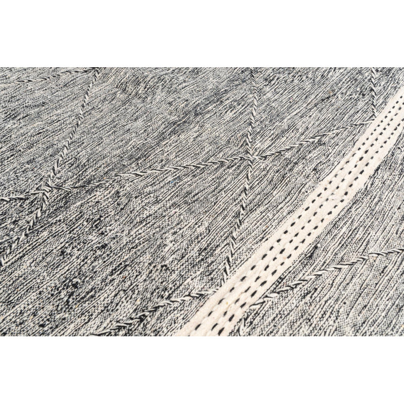 Tapis noir et blanc Odea