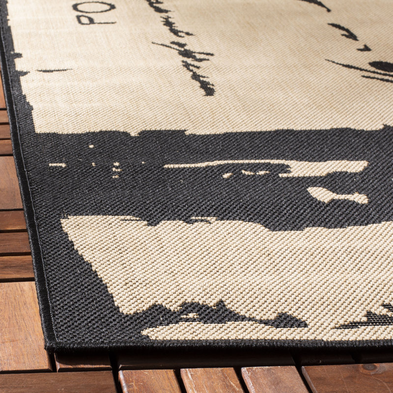 Tapis intérieur/extérieur beige Fleming, Rectangle 5 pi 3 po x 7 pi 7 po