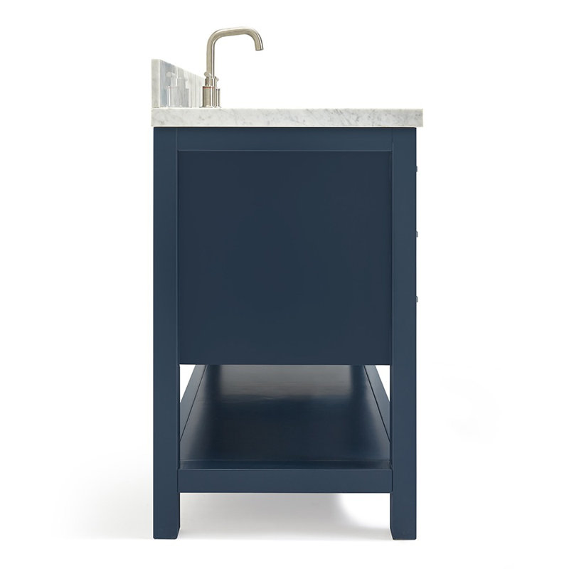 Magnolia Bath Vanity Oval Basin S049SCWOV, Midnight Blue, Rectangular