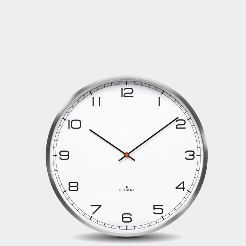 Horloge murale en acier inoxydable, Moyen