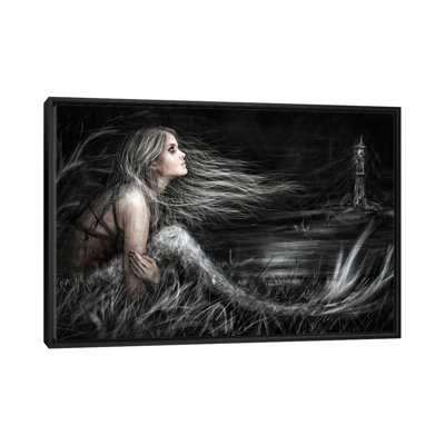 Mermaid At Midnight by Justin Gedak - Wrapped Canvas Print