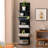 5-Tier Floating Wall Shelf with Bulit-in RGB Lights-653135038