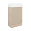 18.6" Bathroom Vanity With Sink, Bathroom Vanity Cabinet With Two-Tier Shelf-1676682798