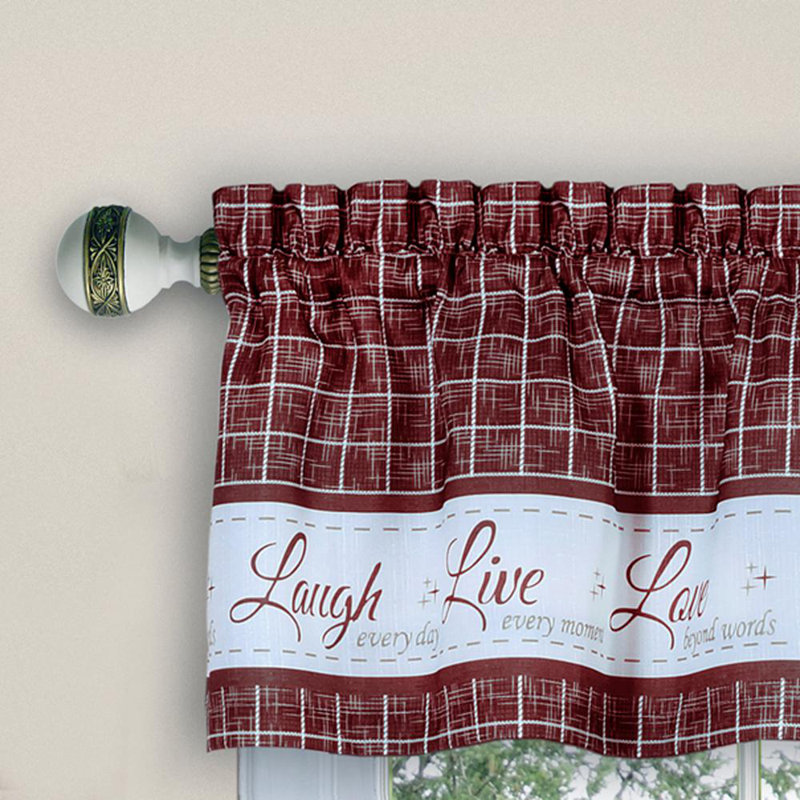 Rideau de cuisine Aneesa, Bourgogne, l 58 po x L 36 po