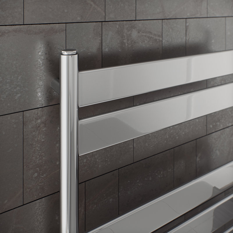 Angelique Flat Panel Towel Rail Heated Towel Rails, 160cm H x 50cm W x 8.1cm D