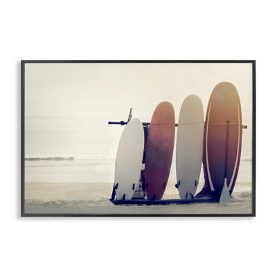 Planche de surf de plage, estampe numérique par Mike Calascibetta