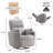 Deluxe Teddy Swivel Rocker Power Recliner with Adjustable Pillow for Ultimate Comfort-753176716