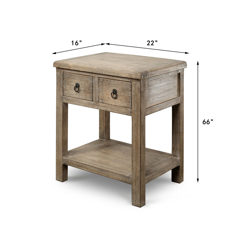 2 - Drawer Nightstand