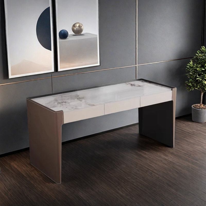 Bureau rectangulaire Simple Light Luxury, H 29,92 po x l 62,99 po x P 23,62 po
