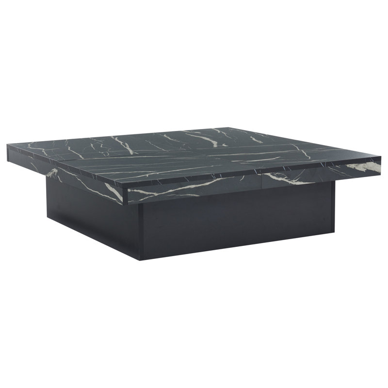 Coffee Table with Storage, Black