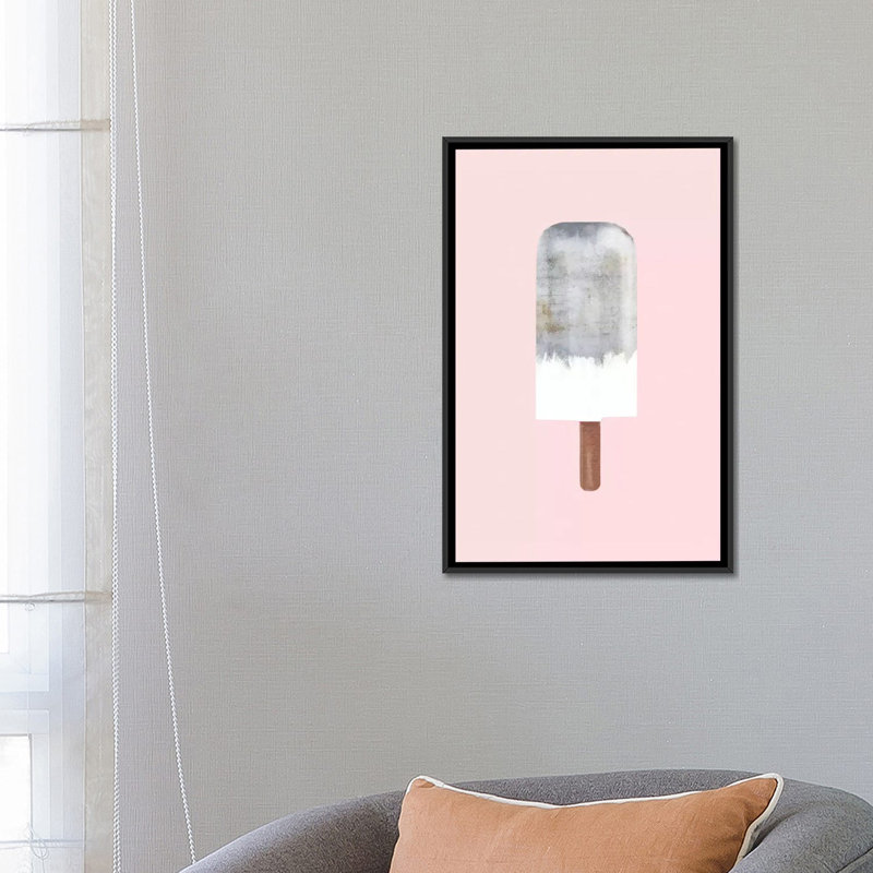 «Concrete Popsicle», impression sur toile tendue, H 26 po x l 18 po x P 1,5 po, Toile encadrée noire, Pas de tapis