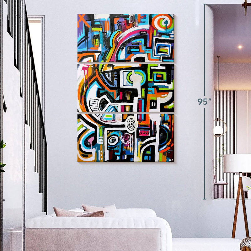 Avery Light And Dark Work, 74" H x 48" W