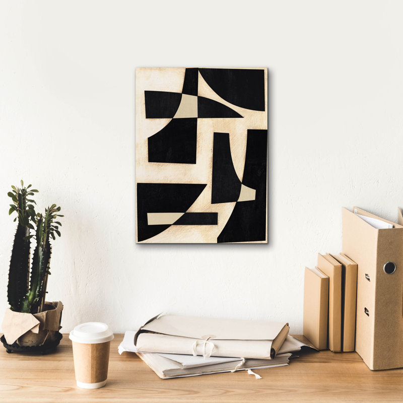 «Onyx Cutout Shapes I» par Regina Moore, H 16 po x l 12 po x P 0,75 po
