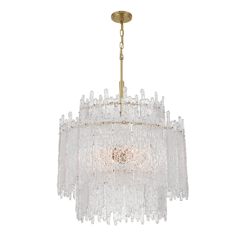 Libby Langdon Hester 8 Light Aged Brass Chandelier
