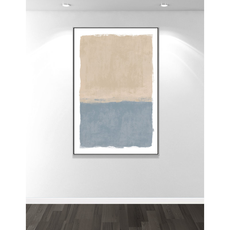 «Beach Dreams II» par Natalie Carpentieri, Flottant argenté, 41.5' W x 61.5' H