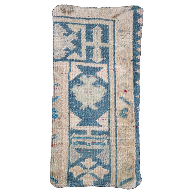 Anatolian Wool Pillow Cover, 10" x 20", Rectangular, Geometric 1
