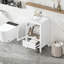 Titre: Meuble-lavabo de 20 po avec lavabo en céramique, porte en verre à fermeture en douceur et grand tiroir pour un rangement élégant dans la salle de bain