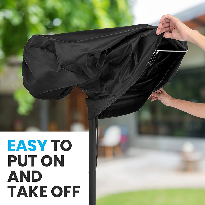 SereneLife Black Waterproof Patio Heater Cover for SLOHT40