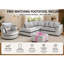 4 Seater Velvet Sofa & Chaise-134973749