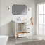 Ensemble de meuble-lavabo simple autoportant 36 po avec 2 poignées entièrement assemblé