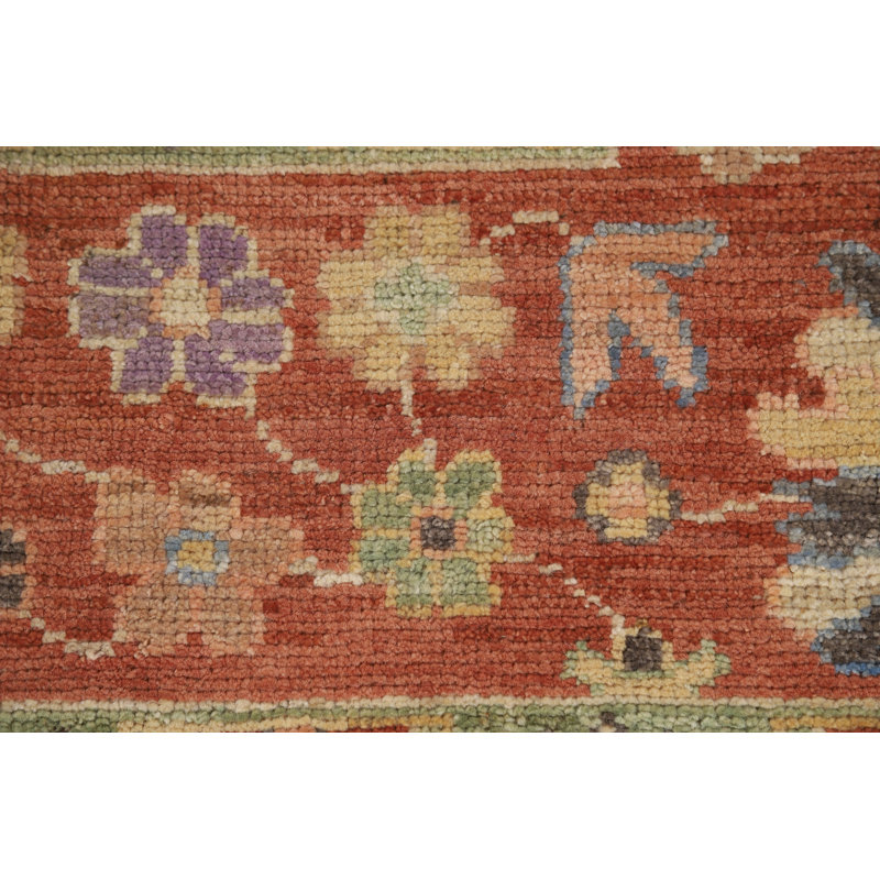 Vegetable Dye Oushak Turkish Area Rug 9x12