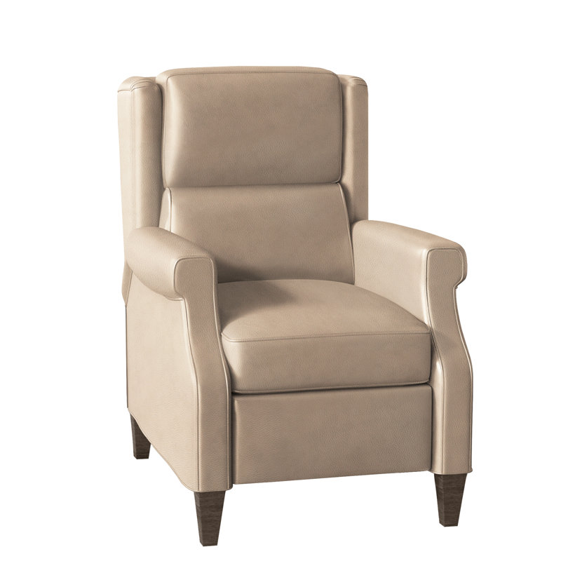 Gallaway Recliner, Aline Fumo Genuine Leather, Cobblestone, Manual