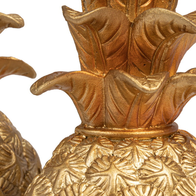 Decorative Resin Pineapple Bookends