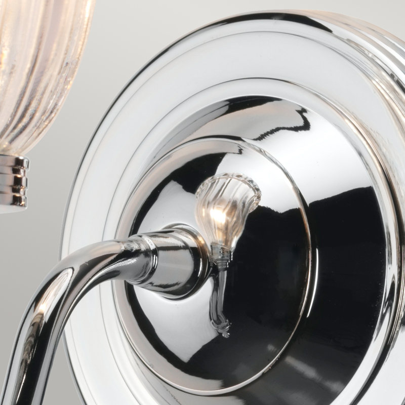 Meuble-lavabo 1 lumière Julessa, Chrome poli