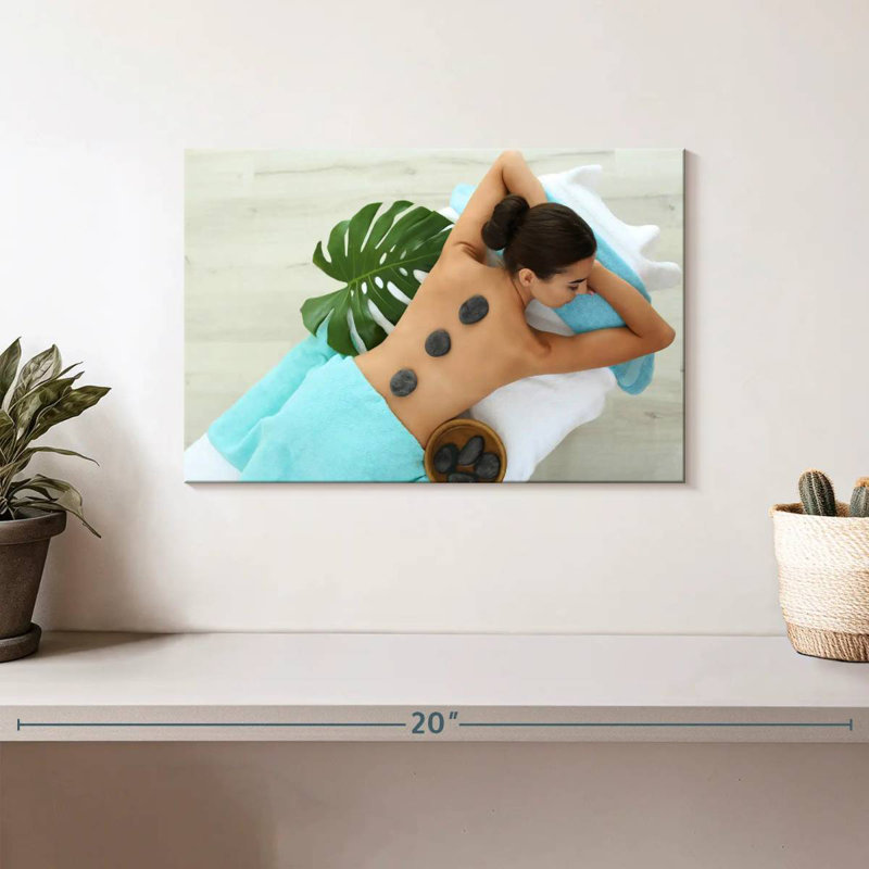 Massage aux pierres de basalte Kerrick Spa, H 8 po x l 12 po