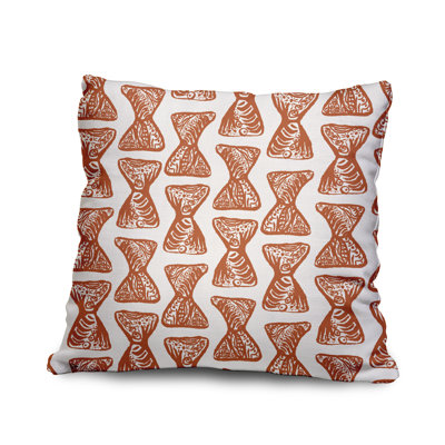 Cotton Geometric Throw Pillow