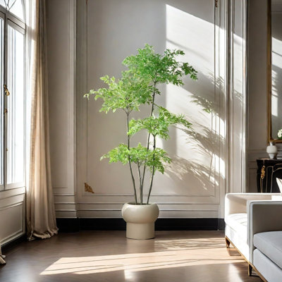 Faux plantes et arbres en plastique vert