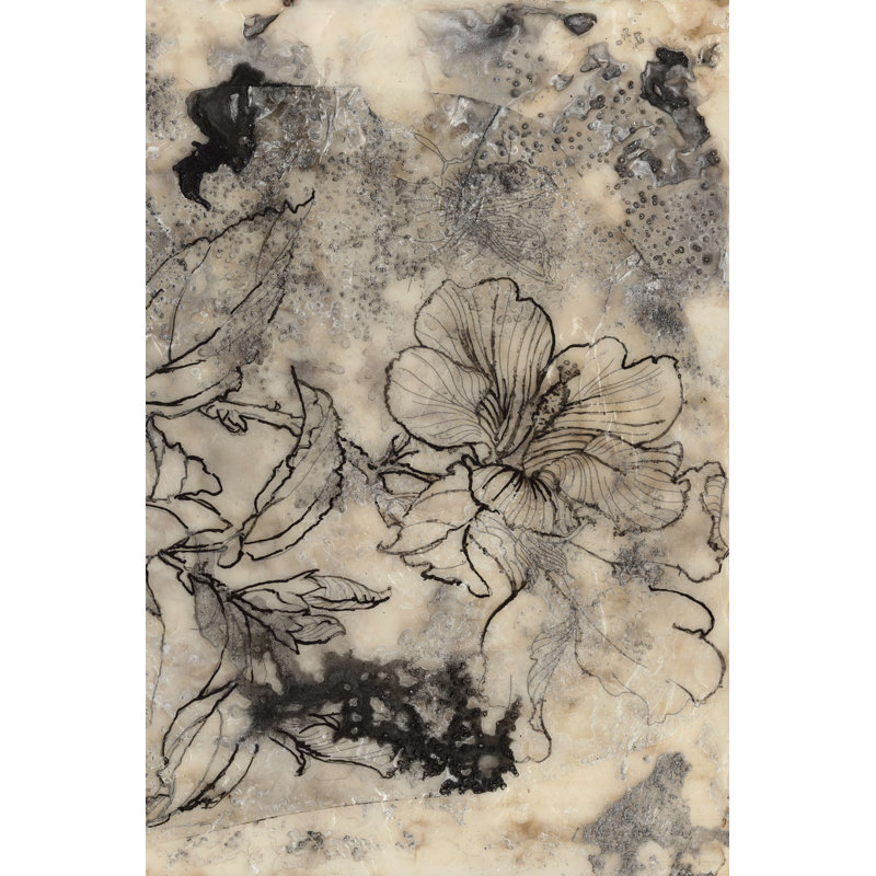 Tatoué floral II, H 12 po x l 8 po