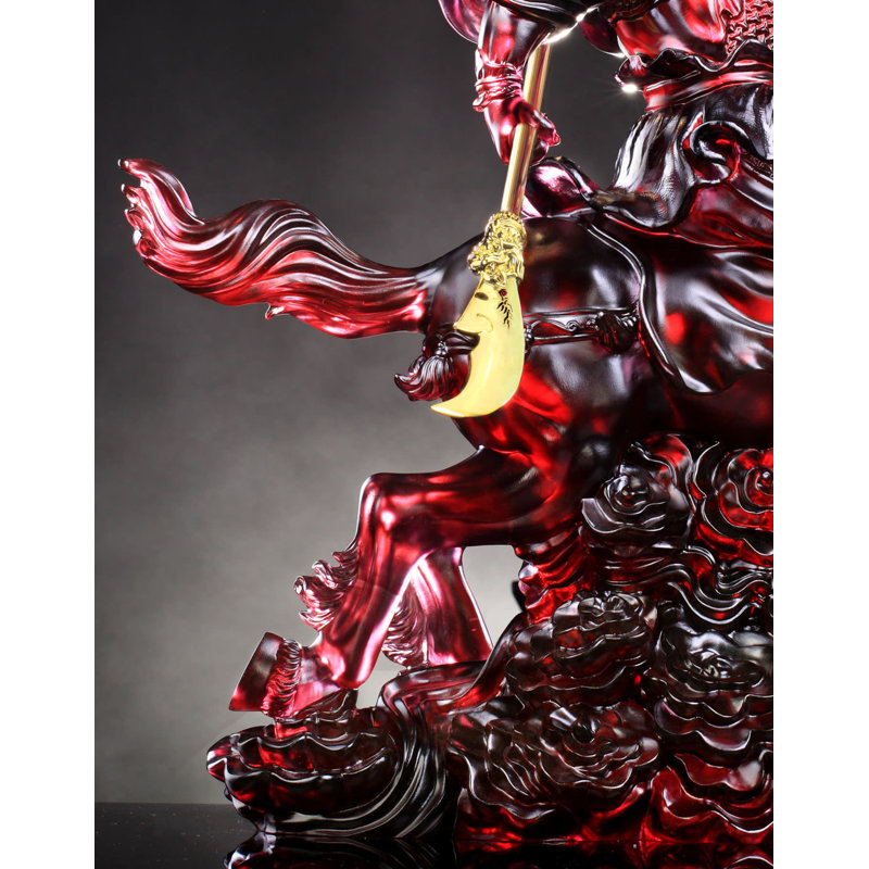General Guan Gong, Righteous One Crystal Figurine