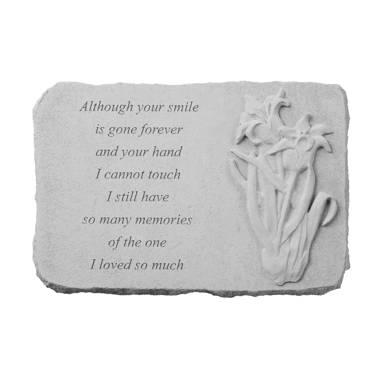 Trinx Concrete Memorial Plaque/Stone | Wayfair