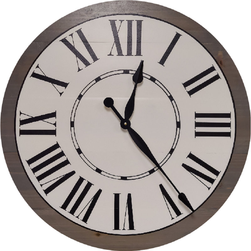 West Oak Lane Wood Wall Clock, Small