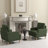 Modern Upholstered Accent Chair with Arms and Solid Wood Legs for Living Room Bedroom Set of 2-111781824